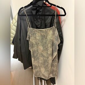 Mini cheetah/leopard print dress